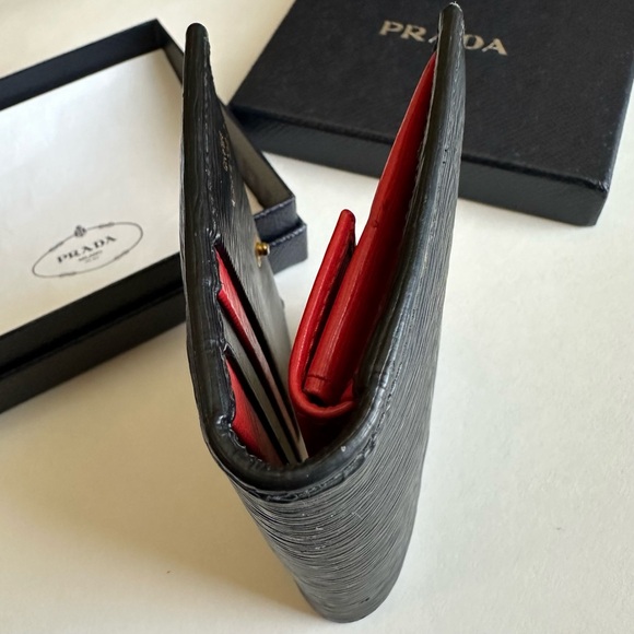 Prada Color Block Compact Wallet in Box - Picture 11 of 12